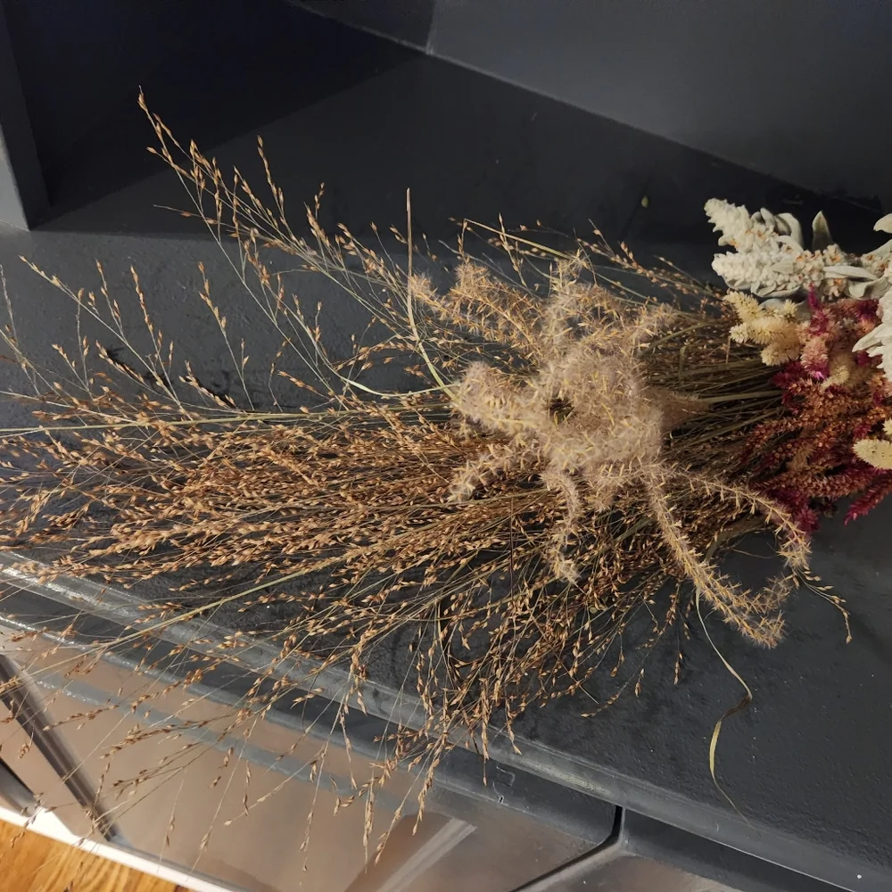 Real Dried Flower Bouquet. 29 Inches Long. - Picture 5 of 7